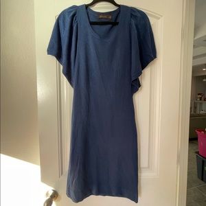 The Limited Navy blue sweater dress short sleeve sz XS